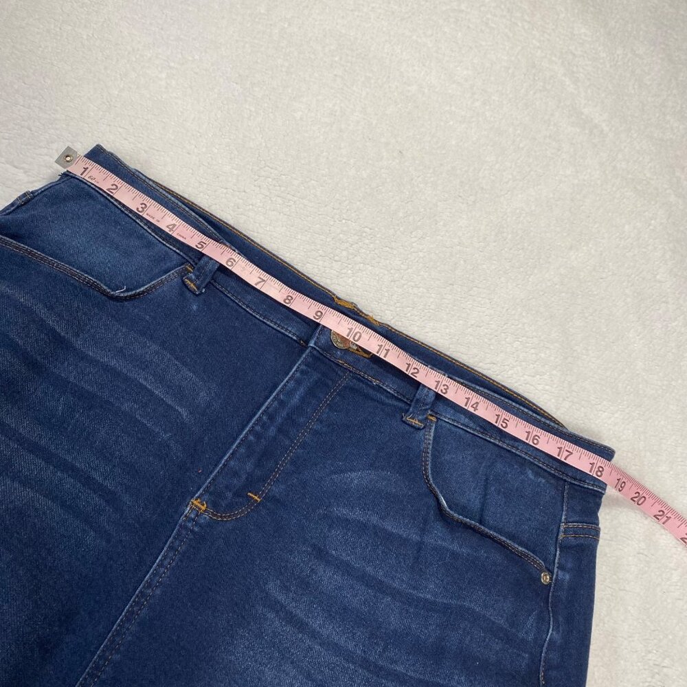 Lee Womens Relaxed Fit Denim Skirt Medium Wash Size 14 - Picture 5 of 6